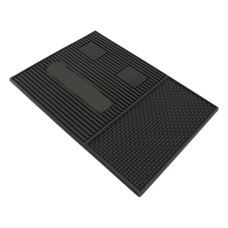 Magnetic Barber Mat: Non-Slip Silicone Station Mat - Easy Clean Portable Tool Organizer for Salon Barbers Home Grooming Settings - Image 3
