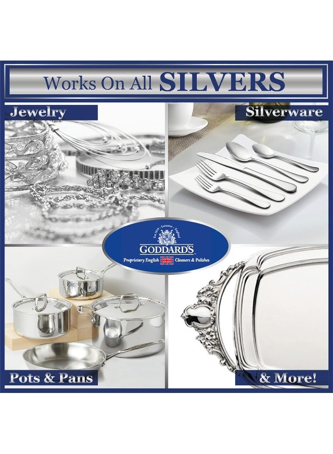 GODDARD'S Goddard’s Silver Polish Foam – Silver Jewelry Cleaner for Antiques, Accessories, Ornaments & More – Silver Cleaner for Silverware Protection – Tarnish Remover for Jewelry w/Sponge Applicator (6 oz) - Image 4