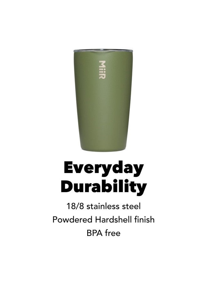 MiiR, Tumbler, Vacuum Insulated, Stainless Steel with Slide Lid, Cup Holder Compatible & BPA Free, Evergreen, 12 Fluid Ounces - Image 4