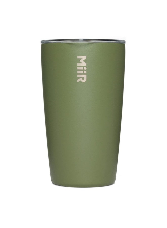 MiiR, Tumbler, Vacuum Insulated, Stainless Steel with Slide Lid, Cup Holder Compatible & BPA Free, Evergreen, 12 Fluid Ounces - Image 1