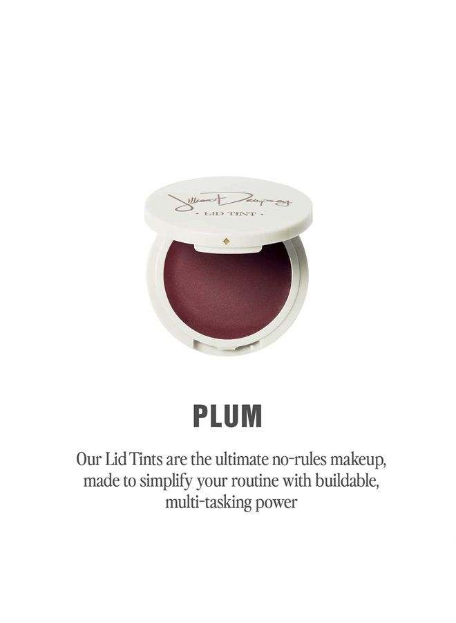 Lid Tint | Multi-Tasking Satin Eyeshadow for Lids, Cheeks & Lips | Cruelty Free & Vegan | Plum