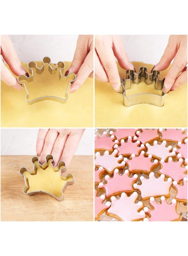 Zade Queen Crown Cookie Cutter Set, Stainless Steel Crown Fondant Cutters (Crown Cookie Cutters Set) - Image 4