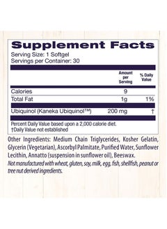 Healthy Origins Ubiquinol Reduced, Active Antioxidant form of CoQ10 Dietary Supplement - 30 Softgels  - Image 4