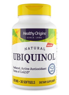 Healthy Origins Ubiquinol Reduced, Active Antioxidant form of CoQ10 Dietary Supplement - 30 Softgels  - Image 1