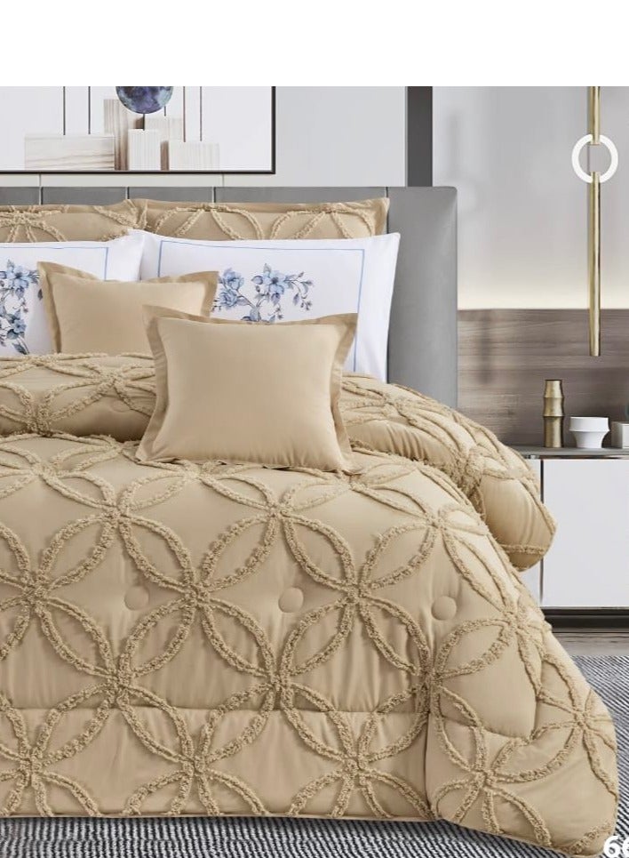 طقم مفرش سرير نفرين معرق مقاس كينج مقاس 230×250 سم - Image 3