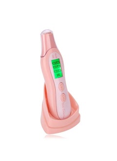 Salmue LCD Digital Skin Analyzer, Moisture Water Oil Monitor for Skin Care, High Sensitive Facial Skin Tester USB Digital Measuring Device for Home Traveling Beauty Salon SPA Girls&Women(Pink)  - Image 1