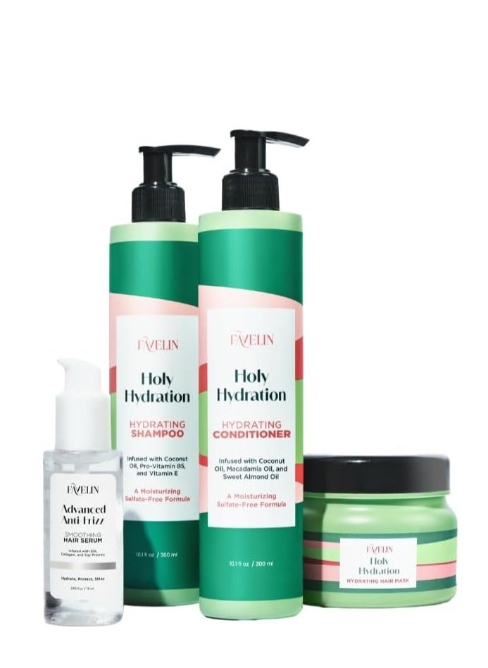 favelin - holy hydration shampoo 300ML - Hydrating Shampoo & Moisturizing - gently cleanses while deeply moisturizing - Image 1