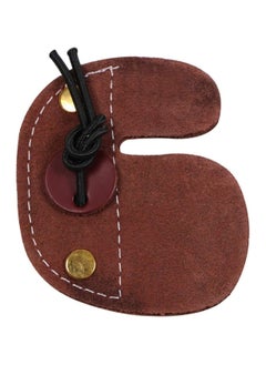 SYOSI Finger Saver, SYOSI Archery Finger Tabs Leather Shooting Finger Guard Protector Right Left Handed Finger Saver for Outdoor Recurve Bows  - Image 4