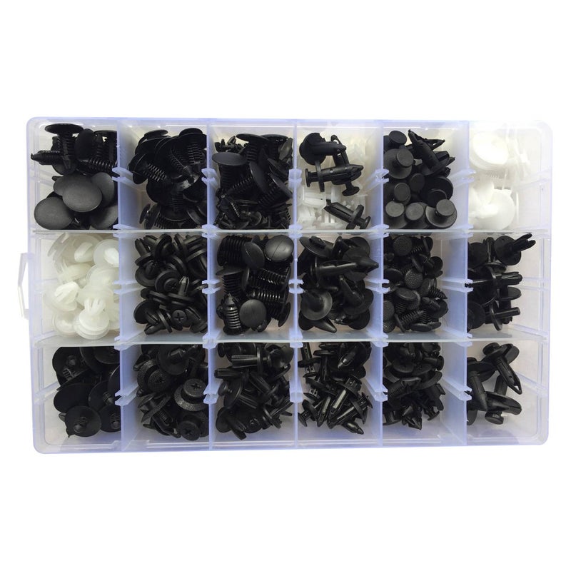 Lantee 415 Pcs Auto Car Door Fastener Clips Pins Rivet for Honda Chrysler GM Toyota Ford - Weatherstrip/Fender Bumper Shield/Hood Insulation/Fascia/Trim Panel/Push Type Retainer & Square Screw Nut - Image 2
