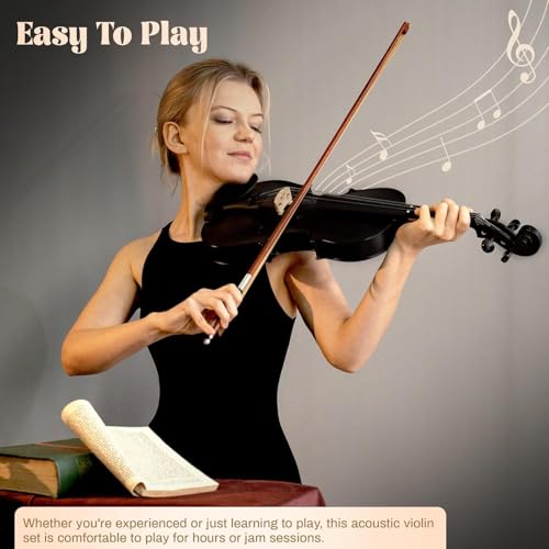 TECHBLAZE Violin String Set, Durable Steel Core Strings with Nickel Winding,(E,A,D,G) Full 4/4 Size, Bright & Balanced Tone for Beginners and Professionals - Image 5