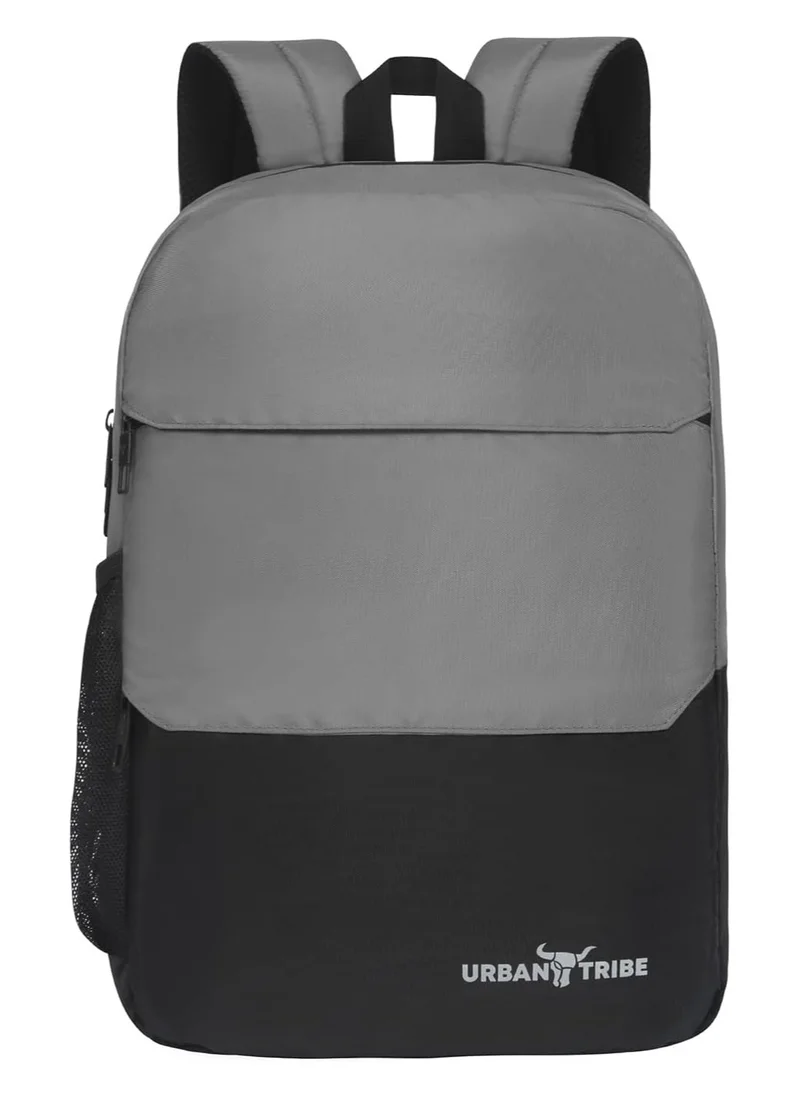 إربان ترايب URBAN TRIBE Vixen 16 Liters Grey Laptop Office Travel Backpack For Men And Women, Boys And Girls