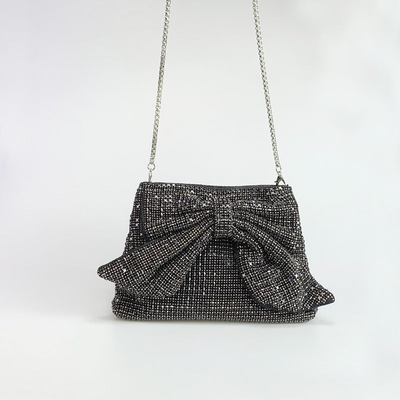 Evening Bag Women'S Diamond Rhinestone Bag Fashionable Shoulder Bag High-End Bow Bag For Women - Image 4