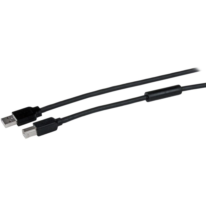 Startech.com StarTechcom 15m 50 ft Active USB 20 A to B Cable Long 15 m USB Cable 50 ft USB Printer Cable 1x USB A M 1x USB B M Black TAA USB2HAB50AC - Image 2