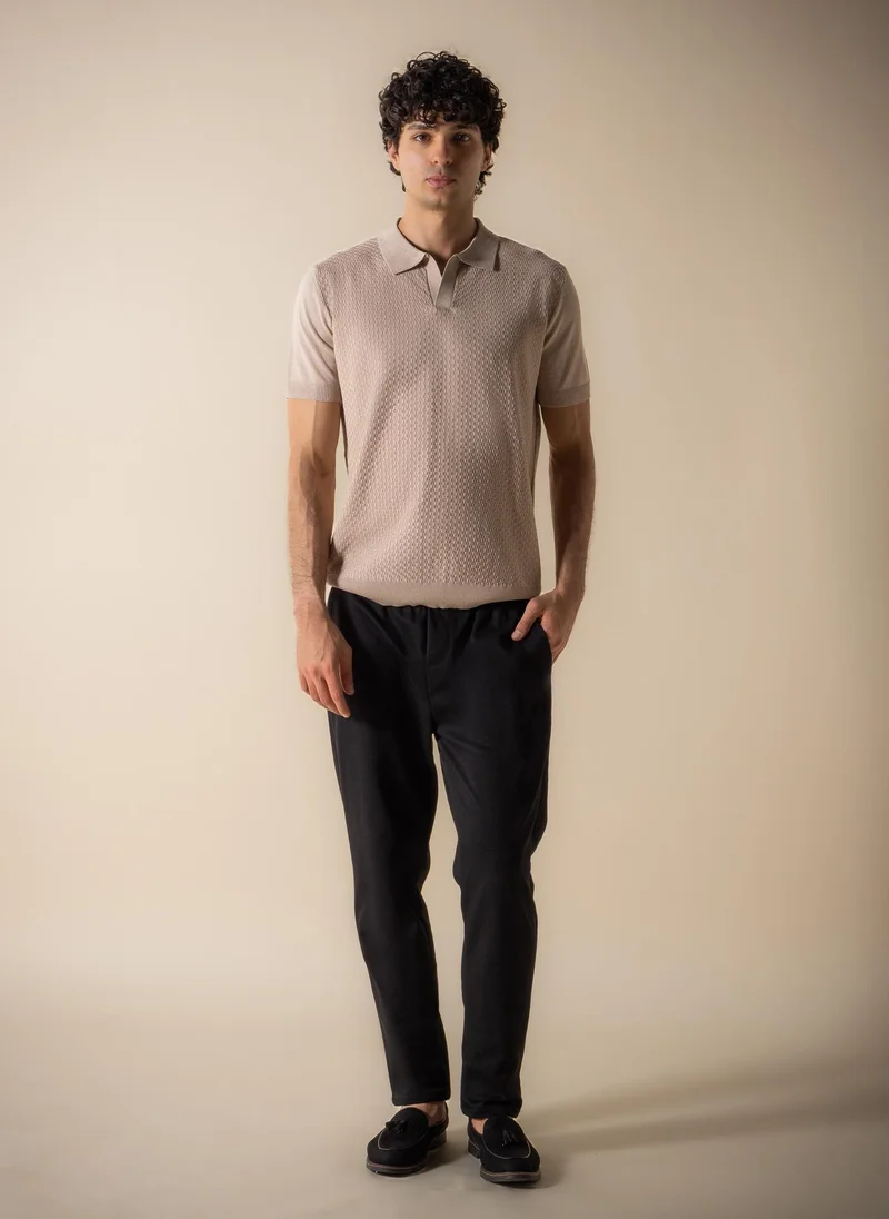 SHAPES SOFT TEXTURED POLO SHIRT