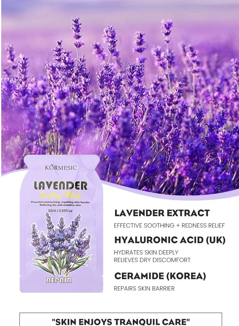 Kormesic 5 عبوات قناع مهدئ من الخزامى 25 مل-مهدئ ومريح للعناية بالبشرة - Image 2