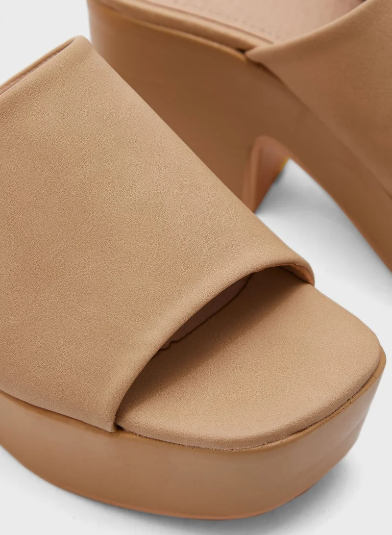 Truffle Chunky Platform Sandal