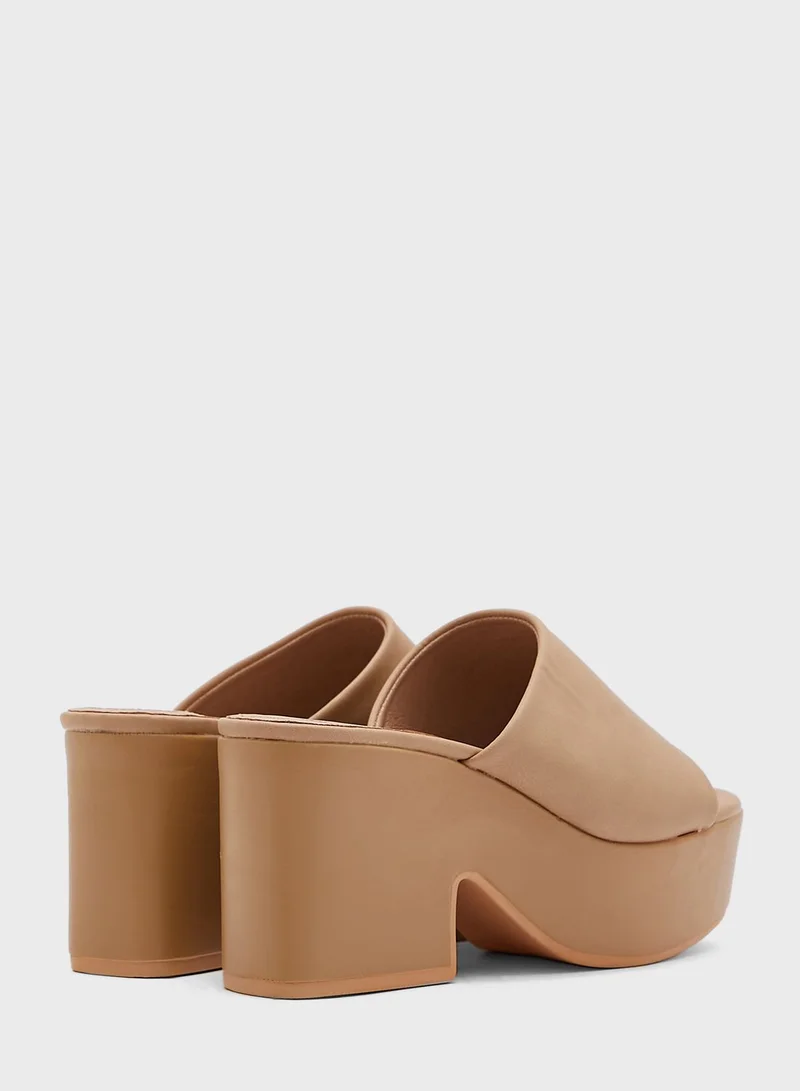 Truffle Chunky Platform Sandal