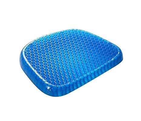 Runmay Runmay Egg Gel Seat Cushion Ergonomic Breathable Pressure Relief Sitter Back Pain Silicon Seater Cushion Chair Pad with NonSlip Cover for Home Office Pack of 1