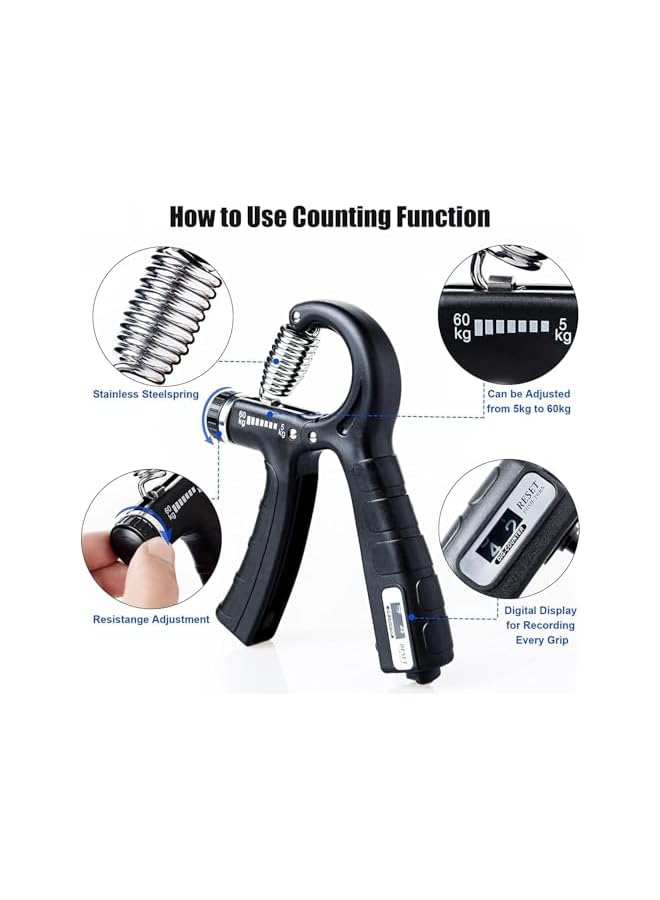 S-TOP Grip Strength Trainer, Dual Hand Strengthener with Ergonomic Design, Perfect Hand Exercise Equipment for Rehabilitation and Physical Therapy - Image 4
