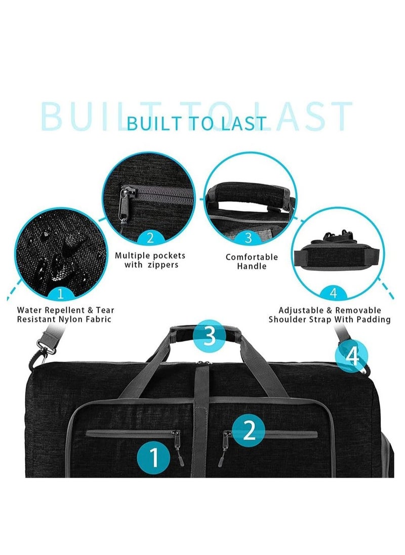 Cool Baby COOLBABY Travel Duffle Bag,115L Foldable Travel Duffel Bag with Shoes Compartment Overnight Bag for Men Women Waterproof  - Image 5
