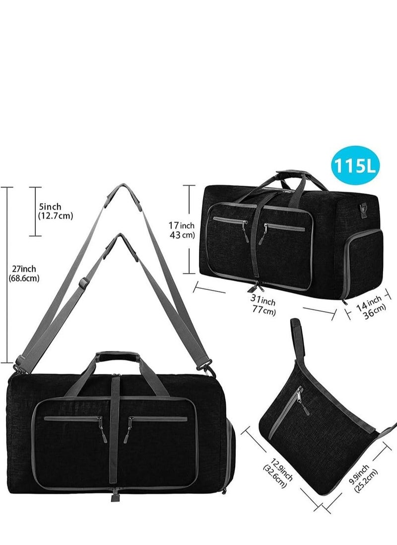 Cool Baby COOLBABY Travel Duffle Bag,115L Foldable Travel Duffel Bag with Shoes Compartment Overnight Bag for Men Women Waterproof  - Image 3