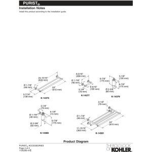 Kohler KOHLER K-14377-BN Purist Pivoting Toilet Tissue Holder  Vibrant Brushed Nickel  - Image 3