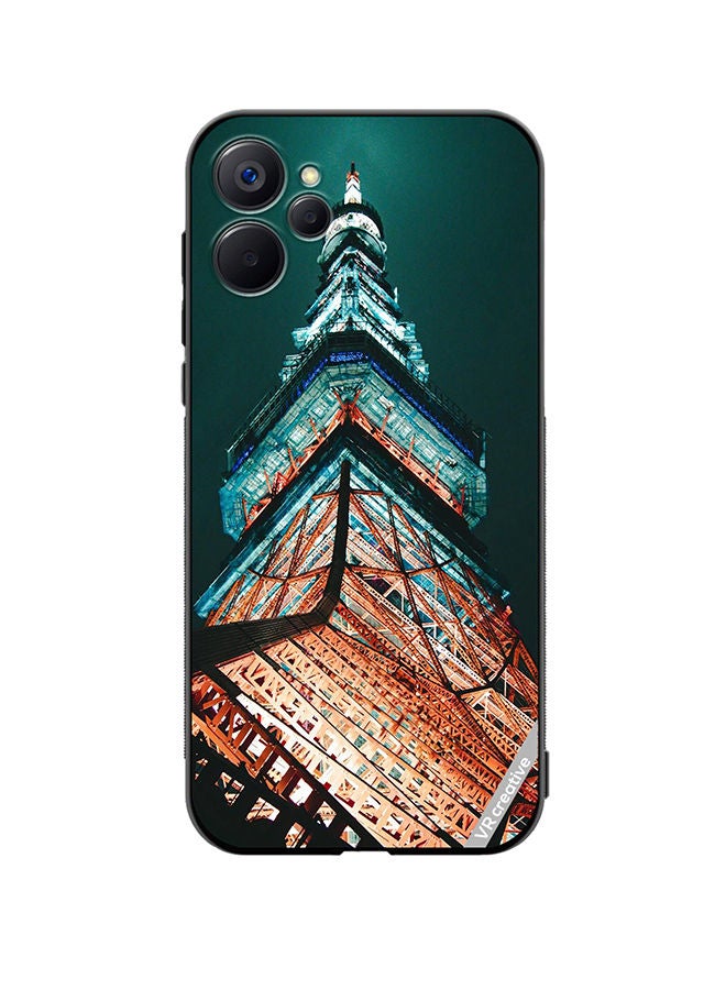 VR CREATIVE Protective Case Cover For Realme 9i 5G Tokyo Tower Design Multicolour - Image 1
