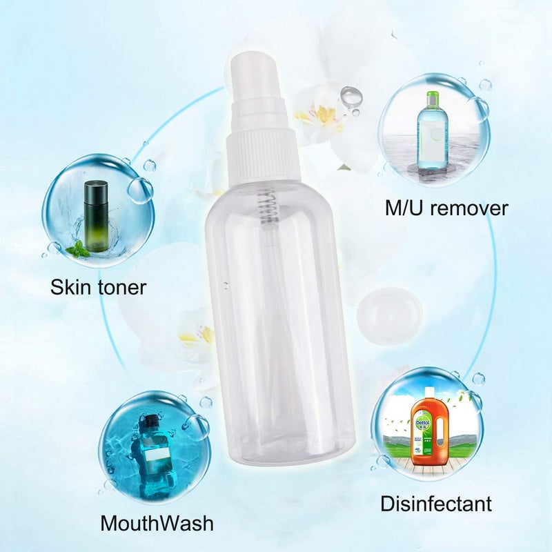 FUTURA MARKET FUTURA MARKET 200ML Spray Bottle for Pocket Hand Sanitizer Hnad bag Home Travel Purposes Beauty and Multiple Purpose Set of 1 Transparent - Image 2