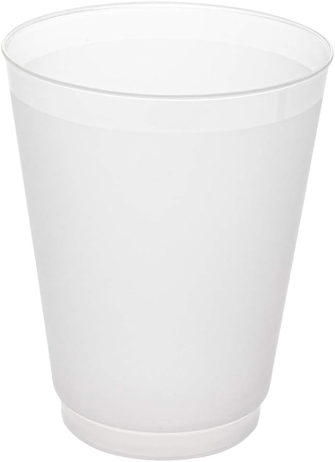 Restaurantware Flexi Grip 16 Ounce Disposable Cups 500 Flexible Drinking Cups  Stackable Dishwashable Frosted Plastic Party Cups Serve Cold Drinks For Restaurants Offices or Events  Restaurantware  - Image 2
