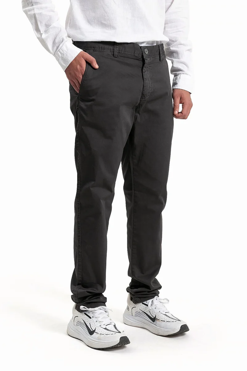 Wecre8 Men's Dark Gray Classic Trousers By WECRE8