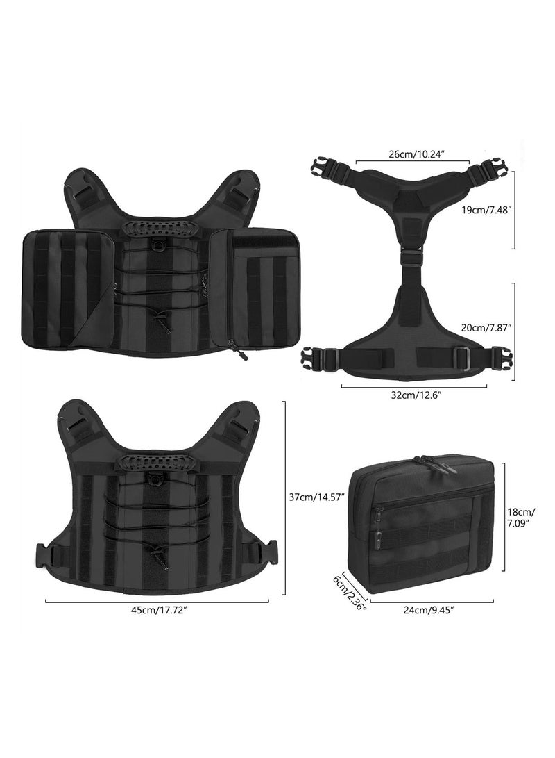 NIBEMINENT Dog Backpack for Medium and Large Dogs, Outdoor Travel, Camping, Hiking Saddle Bag Rucksack with Side Pockets Adjustable Strap  - Image 4