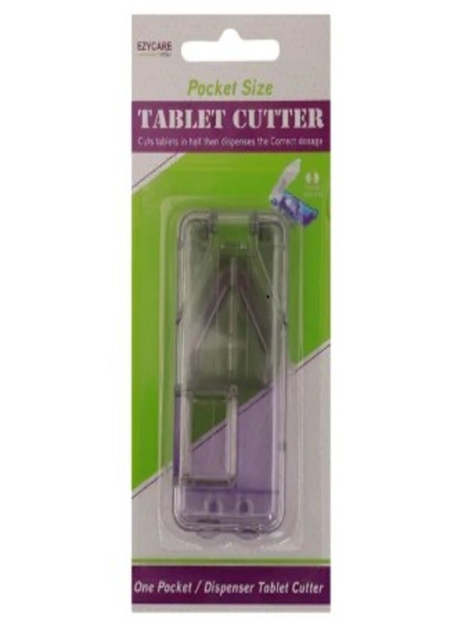 EzyCare Plus Blue Pocket Size Tablet Cutter 1 Pcs