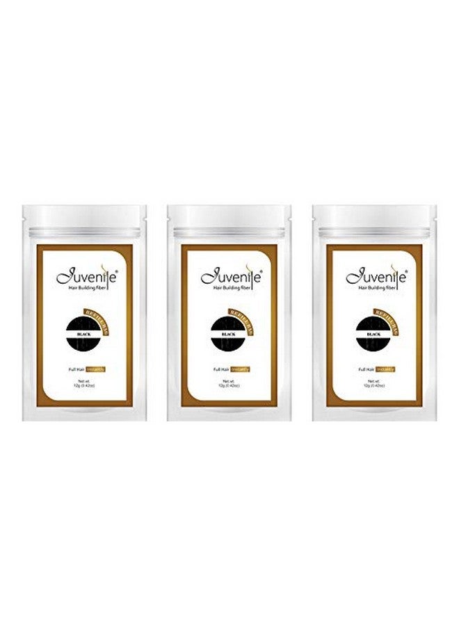 جوفينايل عبوة إعادة تعبئة ألياف الشعر السوداء 36 جرام - Image 1