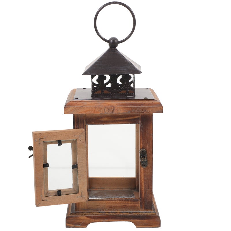 Decorative Candle Lantern Farmhouse Candle Holder Rustic Candle Lantern Holder for Wedding Table - Image 1