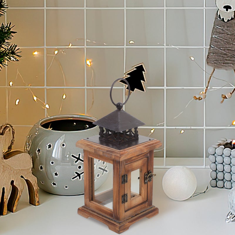 Decorative Candle Lantern Farmhouse Candle Holder Rustic Candle Lantern Holder for Wedding Table - Image 5