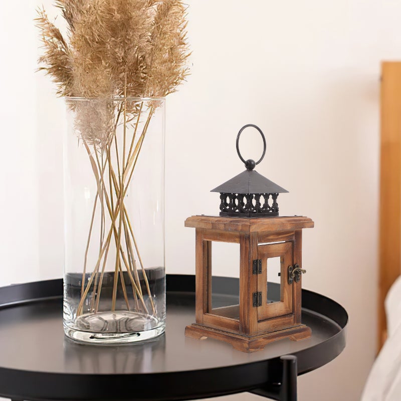 Decorative Candle Lantern Farmhouse Candle Holder Rustic Candle Lantern Holder for Wedding Table - Image 4