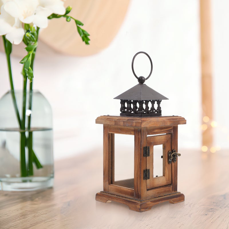 Decorative Candle Lantern Farmhouse Candle Holder Rustic Candle Lantern Holder for Wedding Table - Image 3