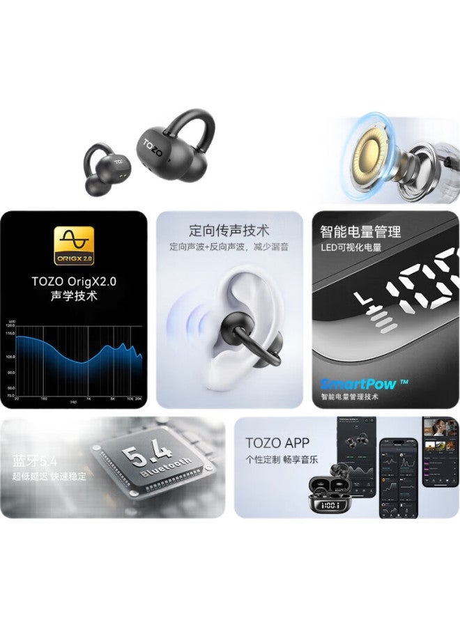 Tozo Open Earring Open-Ear Wireless Bluetooth Earphones Non-In-Ear Running Sports Earphones Bluetooth 5.4 New Model For Apple Huawei Xiaomi - Image 1