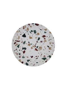 DANUBE HOME Rusi Round Side Table - White Pattern / Black  - Image 3