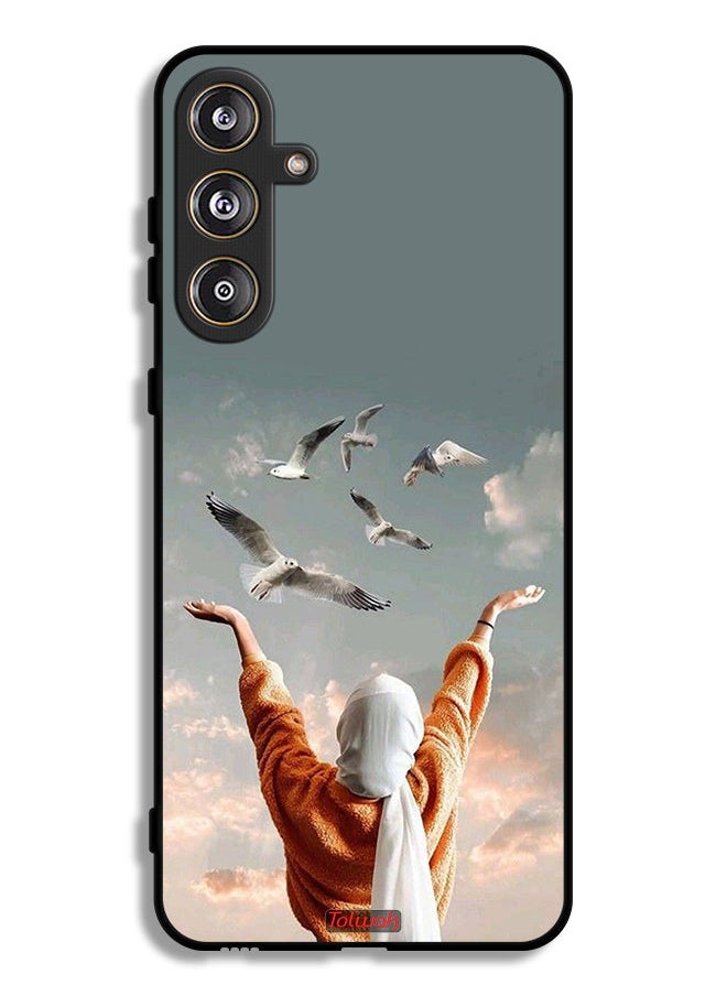 Tolwak Samsung Galaxy M55 5G Protective Case Cover Birds Flying  - Image 1