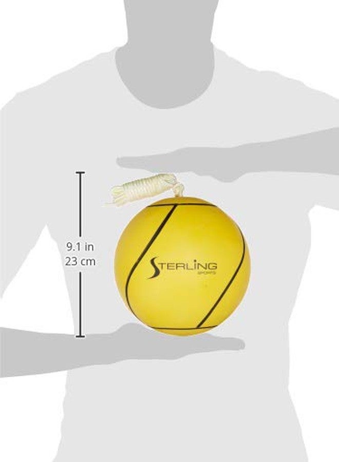 STERLING Sports Full Size Tetherball with Rope Set Neon Collection for Kids Outdoor Backyard Replacement Ball, Yellow - Image 3