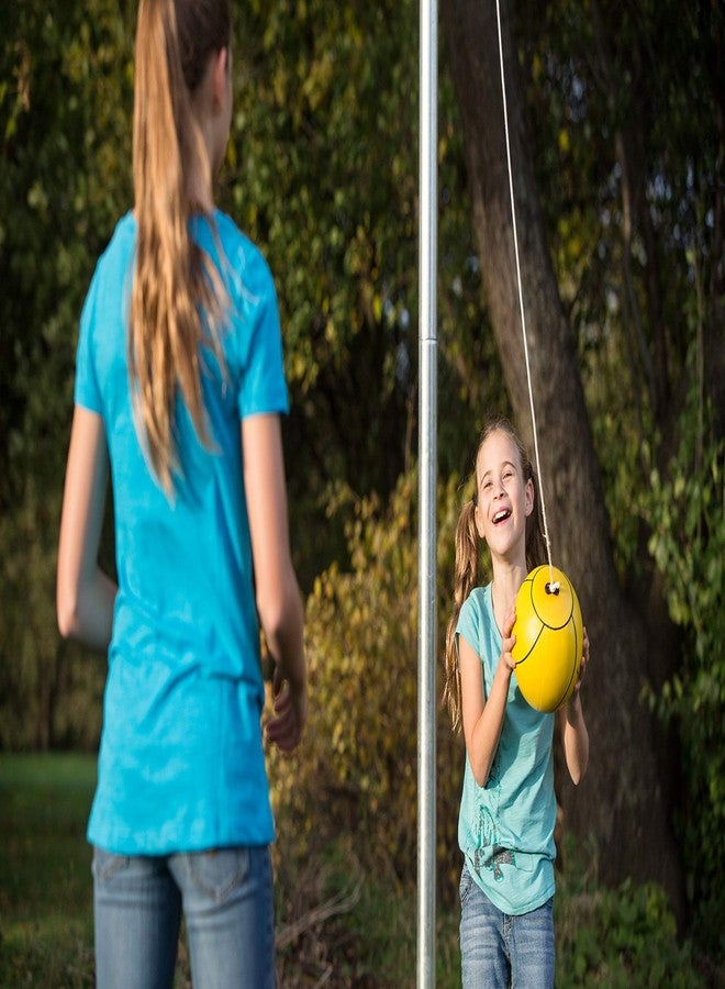 STERLING Sports Full Size Tetherball with Rope Set Neon Collection for Kids Outdoor Backyard Replacement Ball, Yellow - Image 4