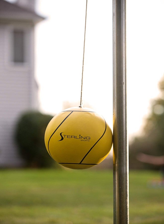 STERLING Sports Full Size Tetherball with Rope Set Neon Collection for Kids Outdoor Backyard Replacement Ball, Yellow - Image 2