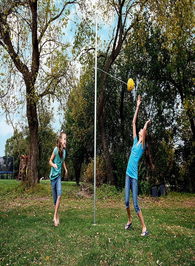 STERLING Sports Full Size Tetherball with Rope Set Neon Collection for Kids Outdoor Backyard Replacement Ball, Yellow - Image 5