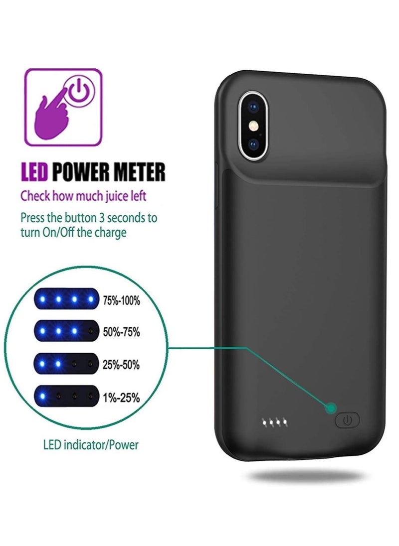 Portable 3200mAh Battery Case for iPhone XS/X/10 - Rechargeable Extended Power Bank Charger Cover - Image 3
