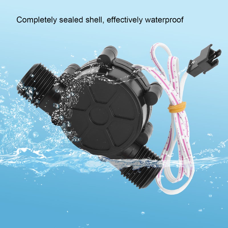 G1/2in Male Water Flow Generator 3 Phase Brushless Hydro Geneartor for Shower Head AC0-20V - Image 1