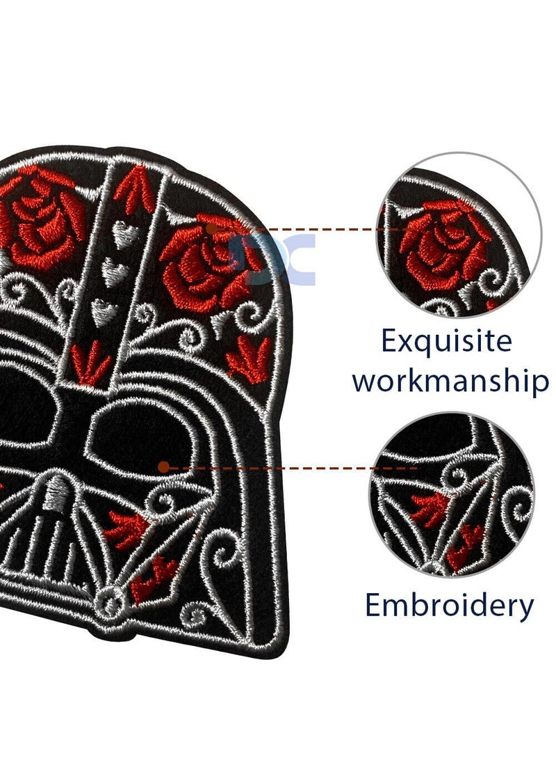 Daily Crafts Daily Crafts Unisex Sew on Embroidered Denim Jacket Jeans Dress Patch for Clothing E  - Image 5