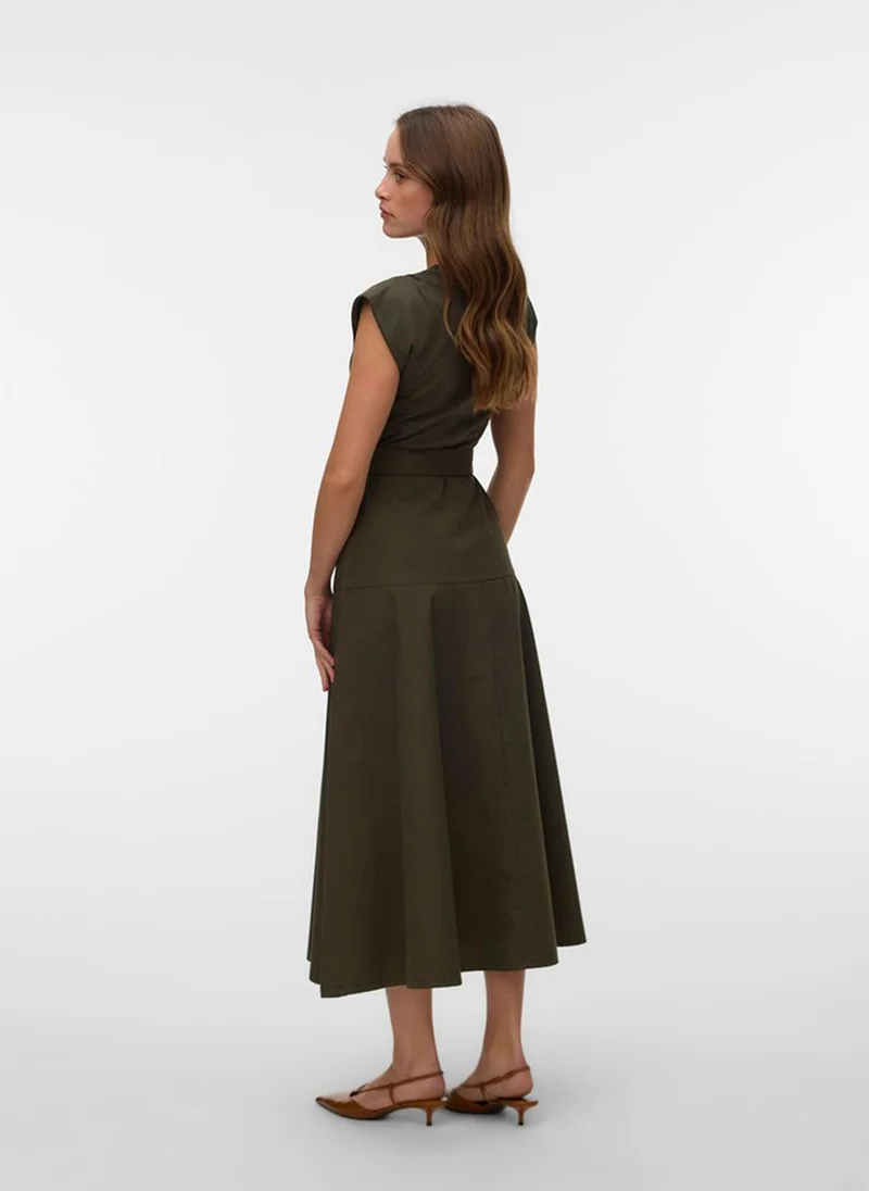 Vero Moda VMBRENDA Sleeveless O-Neck Type 7/8 Dress Sleeve Jersey