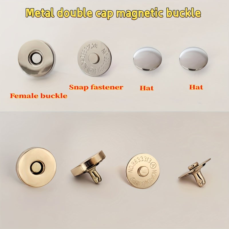 20 Pairs Magnetic Concealed Snaps For Hats Bags And Clothing Large Size - Image 5