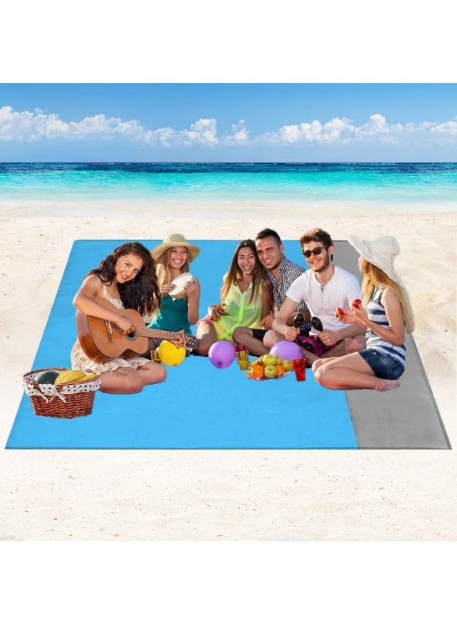 Alissa Oversized Sand-Free Beach Mat 210x200cm – Waterproof Quick-Dry Ripstop Blanket for 4–7 Adults – Compact, Lightweight & Sandproof for Beach, Travel, Camping & Festivals - Image 1